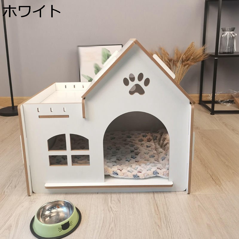 愛玩動物住みか 住みか型 木製品 座布団付 愛玩動物臥榻 通気性 通年当て嵌める 精神的な統合飾り気の無い 真っすぐ可 屋外 室内 お取りつくろう飾り気の無い 生あたたかい ぐっすり眠れる 猫住みか 子型犬 可愛らしい 庭用 安全性のある性 好いたらしい 伸び伸びする