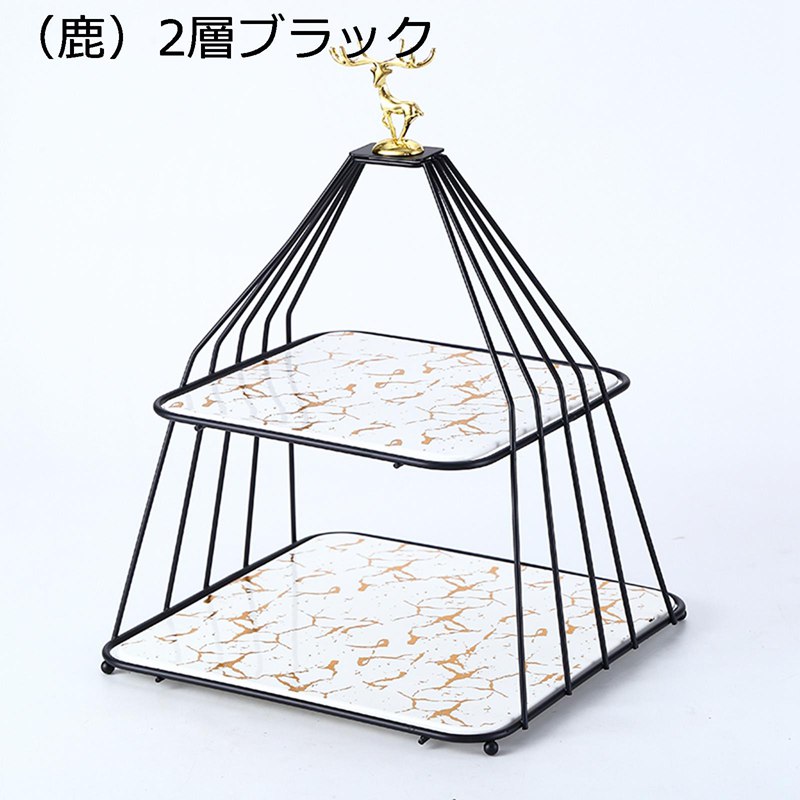 ケーキディスプレイスタンド 金属元素 2段3段 西洋菓子見せびらかす台 乾荒原見せびらかす台 陶芸 多層デザートテーブルケーキディスプレイスタンド 円柱型 フルーツ 果物 小物 持ちこたえる 皿 生まれ落ちる日 御芽出度 寄りあい備品