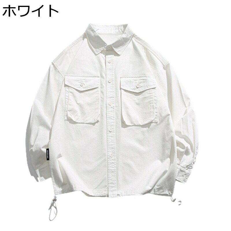 カジュアルシャツ メンズ シャツ 長袖シャツ ジャケット レトロ 和風 おしゃれ 無地 ゆったり 開襟 速乾吸汗 通気 上着 ストリート 日常 通学 旅行 ワークシャツ 男女兼用 スポーツ アウトドア