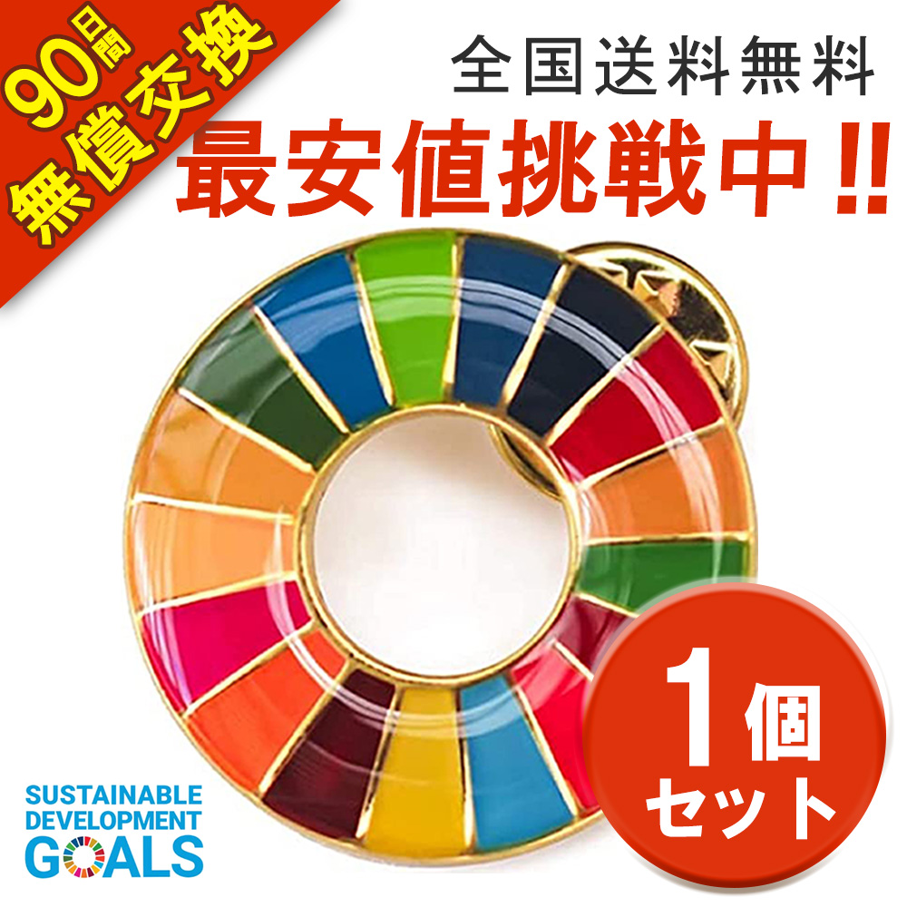 5☆好評 国連ガイドライン対応 SDGs ピンバッジ バッチ バッヂ 1個から