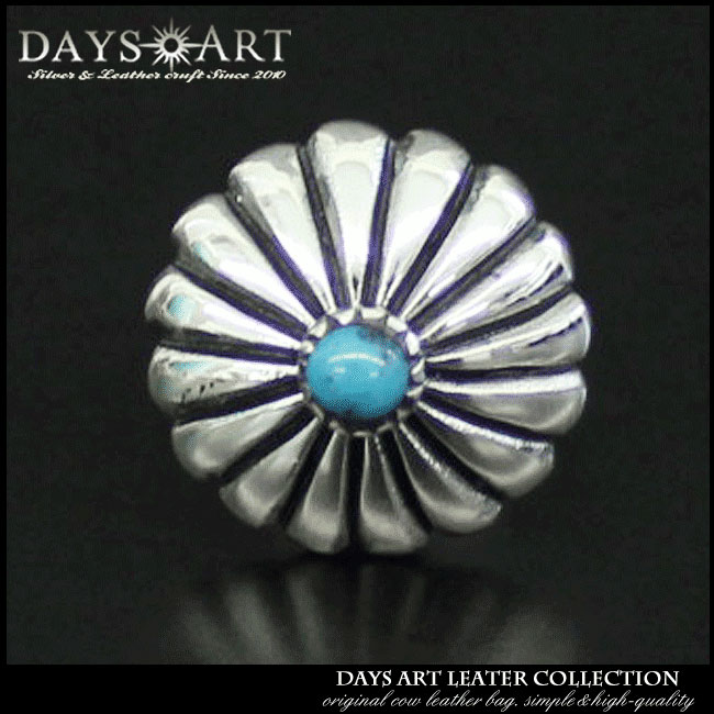 sterlingsilver ターコイズ付きアクセサリー コンチョ 2kc-lcb001.jpg