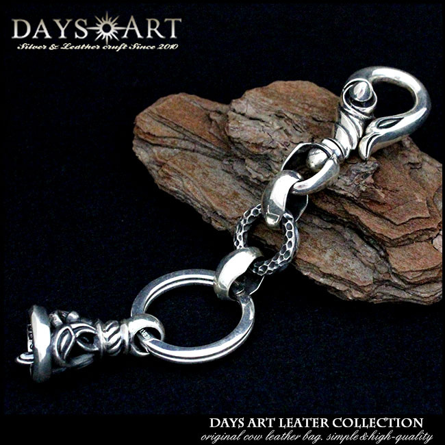ランキング キーチェーン シルバー925 バイカーベル ガーディアンベル キーホルダー ウォレットチェーン キーフック 牛革 本革 革財布 カラビナ キーリング レザーウォレット専門店 ベルト 母の日 ギフト あす楽 Kc014 シルバー レザーのアジアン