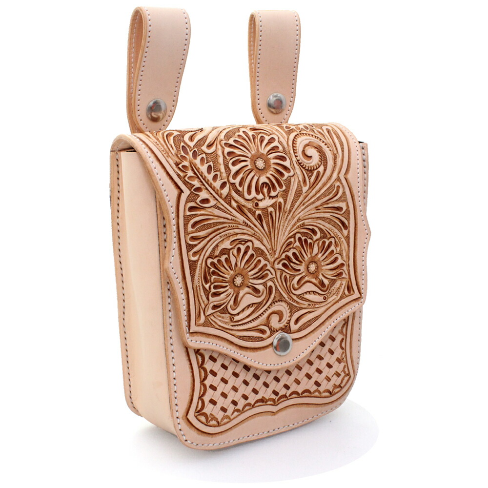 牛革サドルレザー フラワーカービング メディスンバッグ ヒップバッグ ウエストバッグ ベルトループ タン 長財布入れ ウエストポーチ ダークブラウン  本革 メンズ バイカー かばん 鞄 レザーバッグ ショルダーバッグ   【ギフト】   lb079 楽天市場】【お買い物マラソン対象】 牛革サドルレザー フラワー