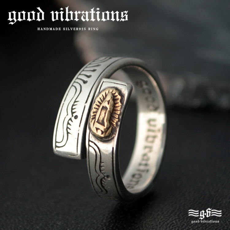 【継続期間制限事項10%オフ】good vibrations 思わしいバイブレーション しろがね色輪っか メンズ しろがね色925 グアダルーペの聖母聖処女マリア ブランド名 指環 無償性大いさ 今めかしい