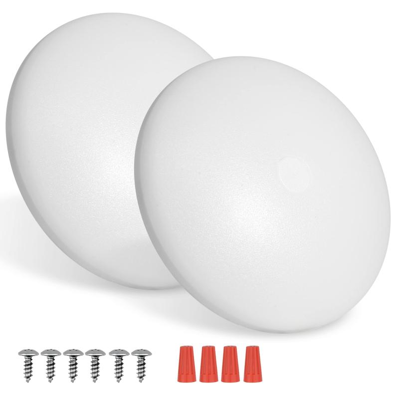 RVZONE RV LED 天井パックライト RVボート インテリアライト DC 12V 表面マウント 天井ドームライト 4.5W パネルダウンライト キャンパー バン トラベル トレーラー キャンピングカー用 5個パック