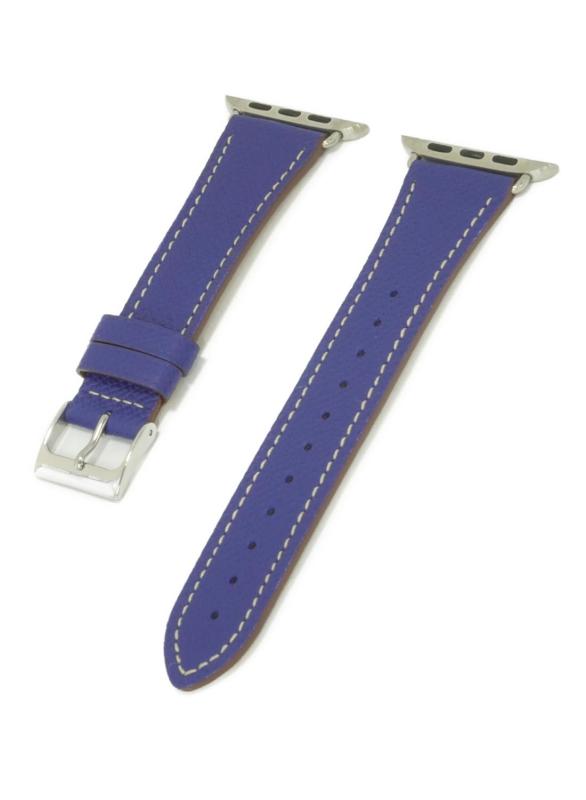 compatible with Apple Watch アップルウォッチ用 バンド ベルト エプソンレザーベルト クロカラント KUROCURRANT 44mm 45mm 46mm 49mm用 Series11/10/9/8/7/6/5/4/3/2/1/