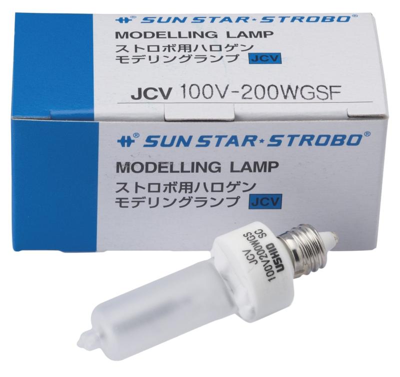 サンスターストロボ ハロゲン 100V ストロボ用ハロゲンモデリングランプ JCV