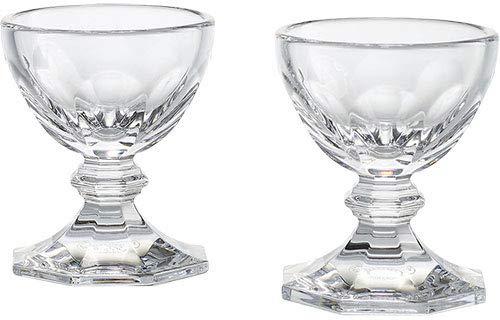 Baccarat Crystal Harcourt エッグホルダー 透明 2個セット｜ニコラショップ店