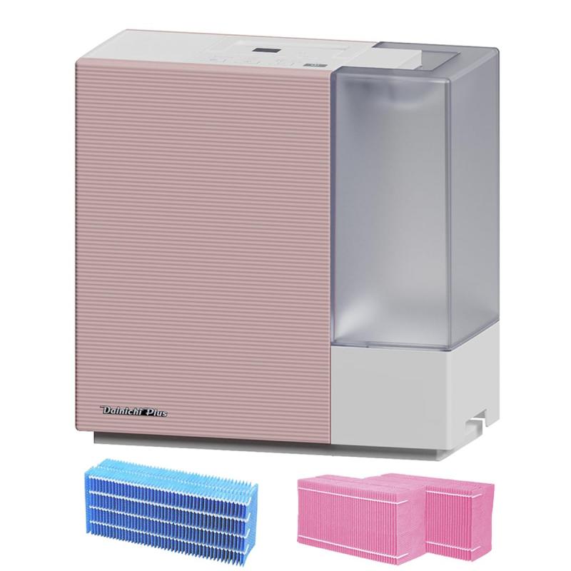 【  色つや ＆ 水漉し書き割り 】ダイニチ(Dainichi) WebShop 加湿器 変わり種式 固定ディスク-ERXT502-R (当てはめる床面積:プレハブ洋室14畳まで/木造和室8.5畳まで) グレイッシュローズ