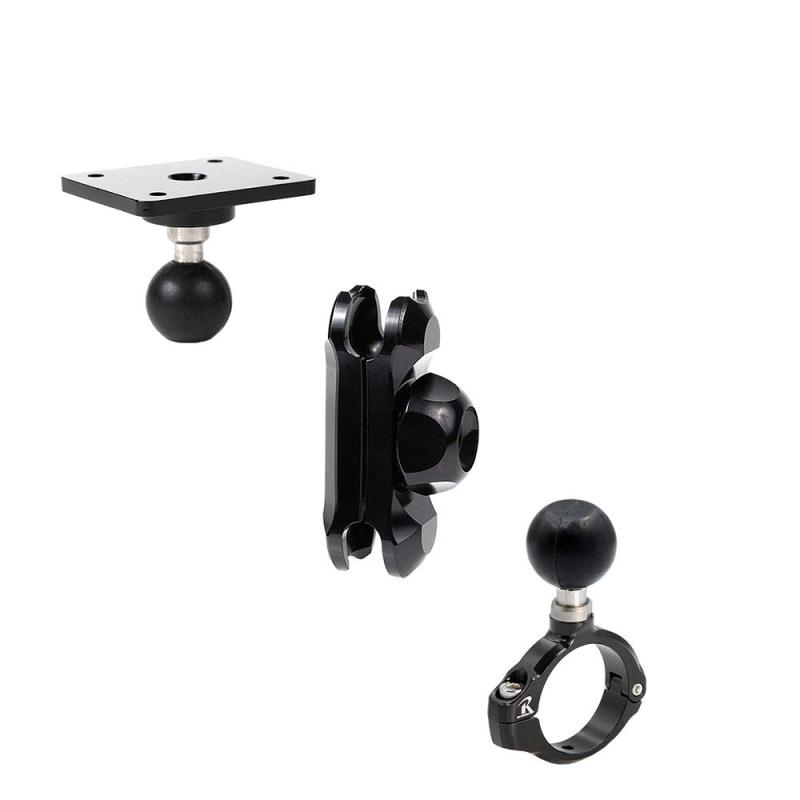 【REC-MOUNT25】 カーナビ マウントセット (A17 バイクナビ (zumo/ATLAS/X-RIDE) 用+B1+C21) [RM25-A17-B1-C21]