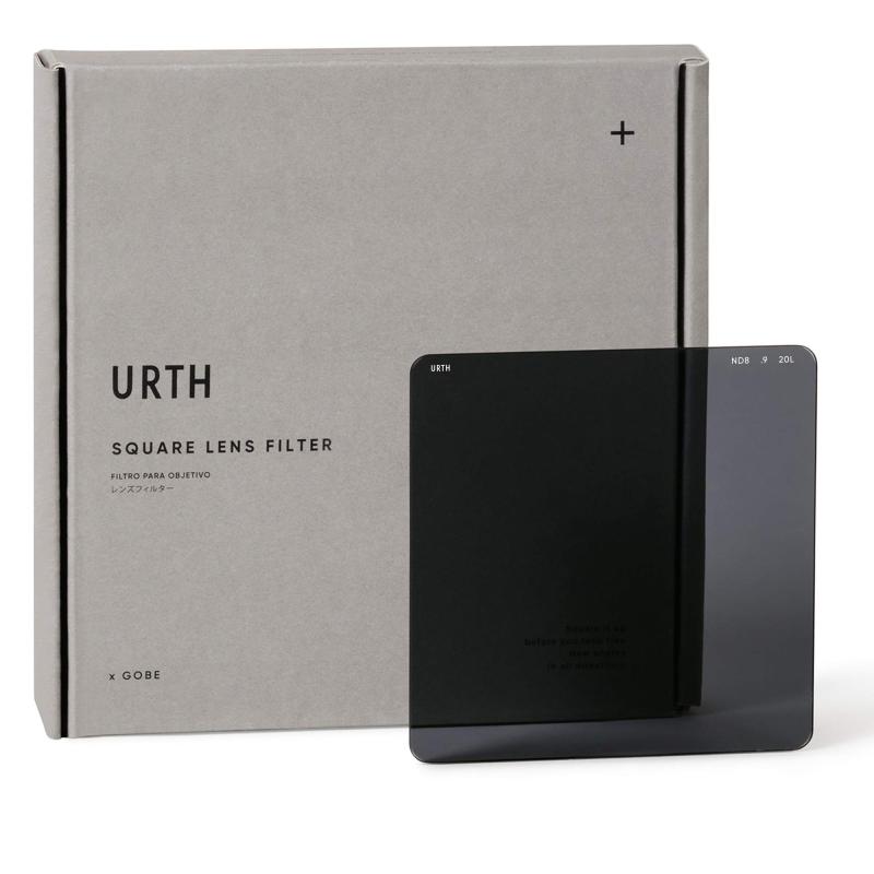 Urth 角型 100 x 100mm ND フィルター プラス+ (高透過率 / 20層 ナノコーティング) 光学ガラス NDレンズフィルター