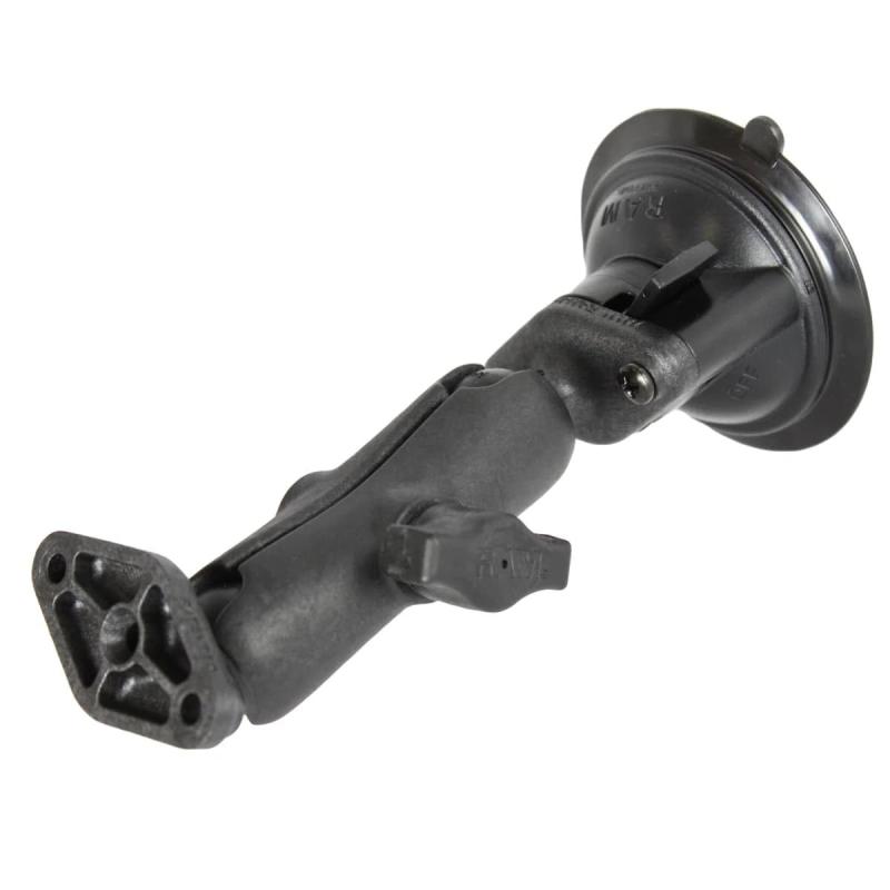 RAM MOUNTS(ラムマウント) 菱形ジョイント＆ツイストロックサクショ ンベースセット 標準アーム 吸盤径 83.8mm 【1インチボール】 RAP-B-166U