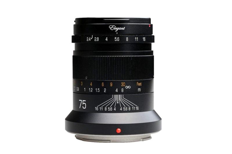 KIPON キポン ELEGANT75RFBK ELEGANT 75mm/f2.4 for EOS R(Black)|ニコラショップ店