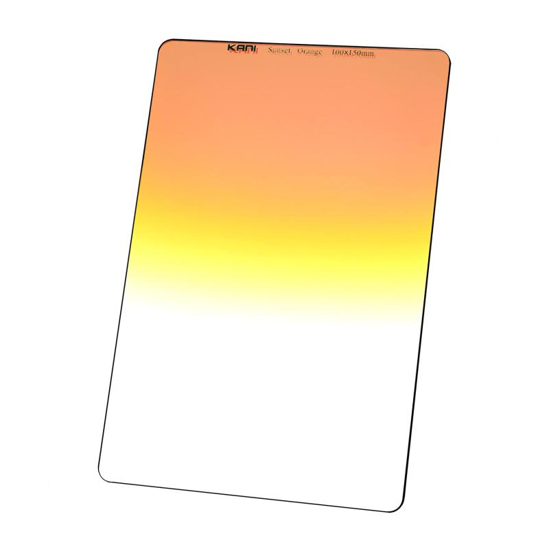 KANI サンセットオレンジ 100x150粍 / 色合い目だたす 朝日 夕日 角型 角形 水晶体水漉し