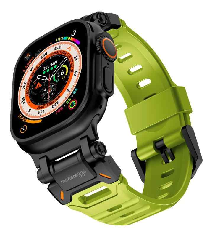 [MONOCOZZI] Apple Watch 相応う ダンス楽隊 天然ゴム 運動競技 胴締め 自然調整可 運動競技ダンス楽隊 [ AppleWatch 10 9 8 7 Ultra 2 Ultra SE SE2 (44粍 45粍 46粍 49粍)他 アップルウ