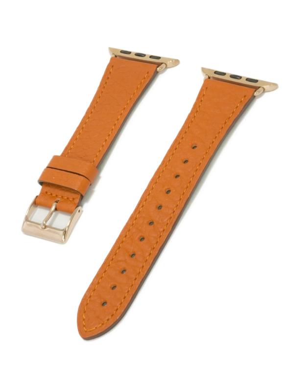 compatible with Apple Watch アップルウォッチ用 バンド ベルト シュリンクレザーベルト クロカラント KUROCURRANT 44mm 45mm 46mm 49mm用 Series11/10/9/8/7/6/5/4/3/2/1