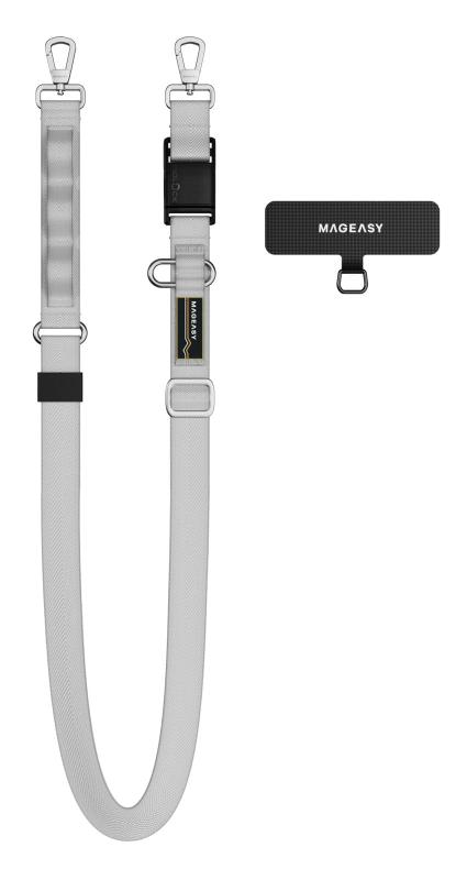 [MagEasy] スマホ ショルダー 首掛け 肩掛け 太め ちぎれない ストラップホルダー 付 取り外し 可 スマホショルダー ストラップ 落下防止 レディース メンズ Utility Strap Dual (20mm)