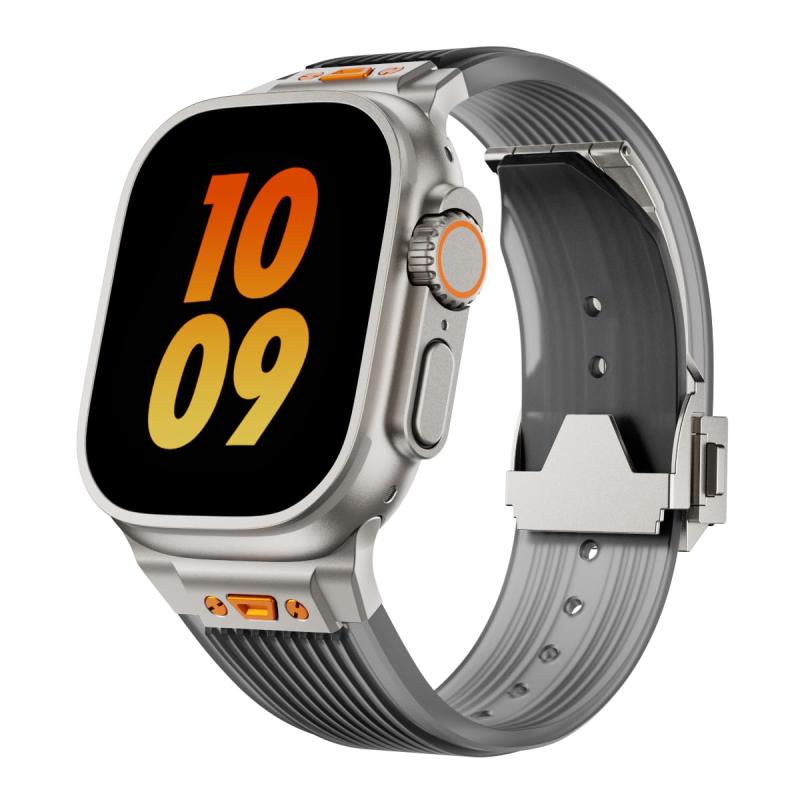 Royce&Roland Apple watch バンド Ultra1.2.3 対応(44mm 45mm 46mm 49mm) おしゃれ アップルウォッチ ウルトラ ベルト/シリコン ステンレス (Series 11 10 9 8 7 6 5 4