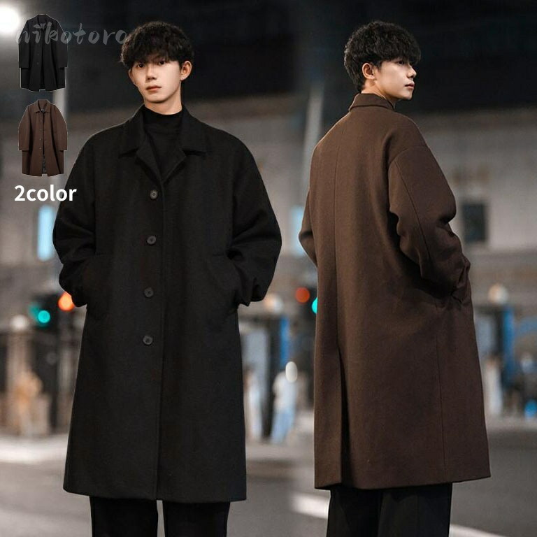 楽天市場】チェスターコート ロング メンズ カシミヤ コート