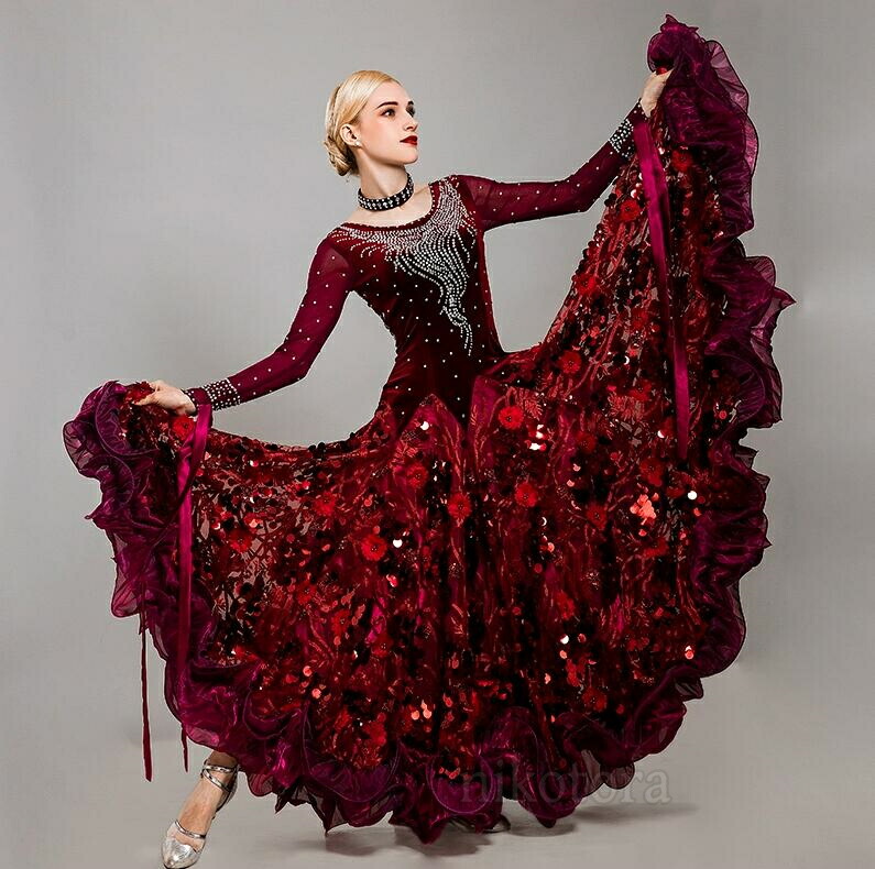 楽天市場】モダンドレス グラデーション 赤黒 モダンダンス