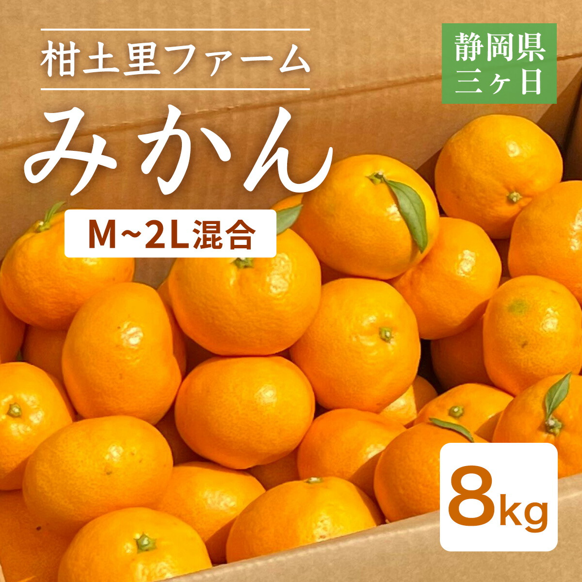 楽天市場】みかん 【柑土里ファーム】 三ヶ日みかん 8kg S~L混載(SM