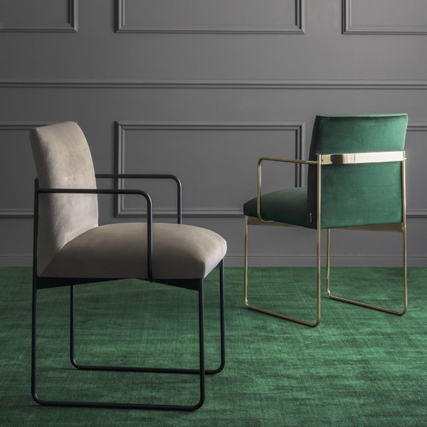 ＜ポイント１０倍＞正規代理店 カリガリス ダイニングチェア GALA ガラ CS/1867 アームチェア calligaris 【脚色／P15：マットブラック、ポリッシュドブラス】１年保証