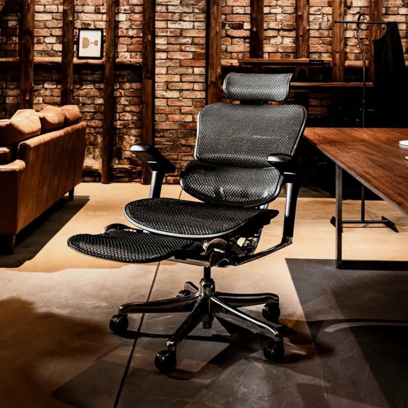 エルゴヒューマン オットマン内蔵 EHP-LPL KM-11黒　ハンガー付 エルゴヒューマンチェア PRO オットマン付き EHP-LPL