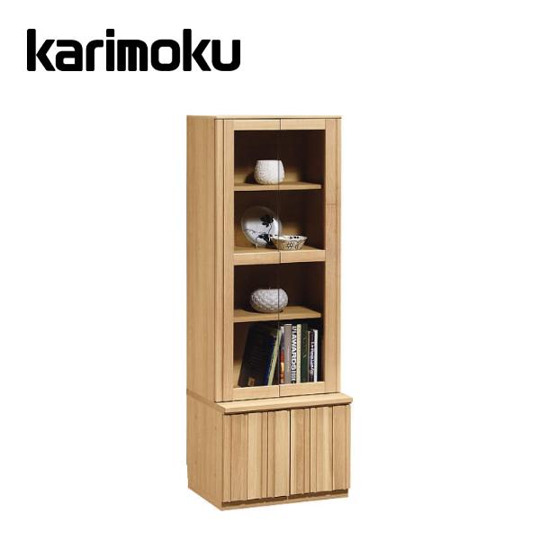 ＜期間中P15倍＞カリモク キャビネット（ガラス扉） QT90EF QT91EF 幅60.2cm サイドボード QT90Eモデル プレミアムオーダー karimoku 国産【お取り寄せ】