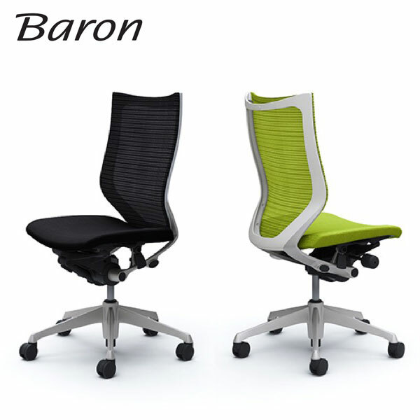 ＜期間中P15倍＞Baron バロン ハイバック シルバー／ホワイト／クッション アームレス CP35DW オカムラ okamura【受注生産】