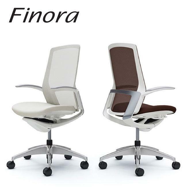 Finora フィノラ ハイバック ホワイトボディ メッキパネル クッションシート ポリッシュ脚 固定肘 C747BW C748BW C747BZ C748BZ C747FW C748FW C747FZ C748FZ オカムラ okamura|インテリアショップ NIMUS