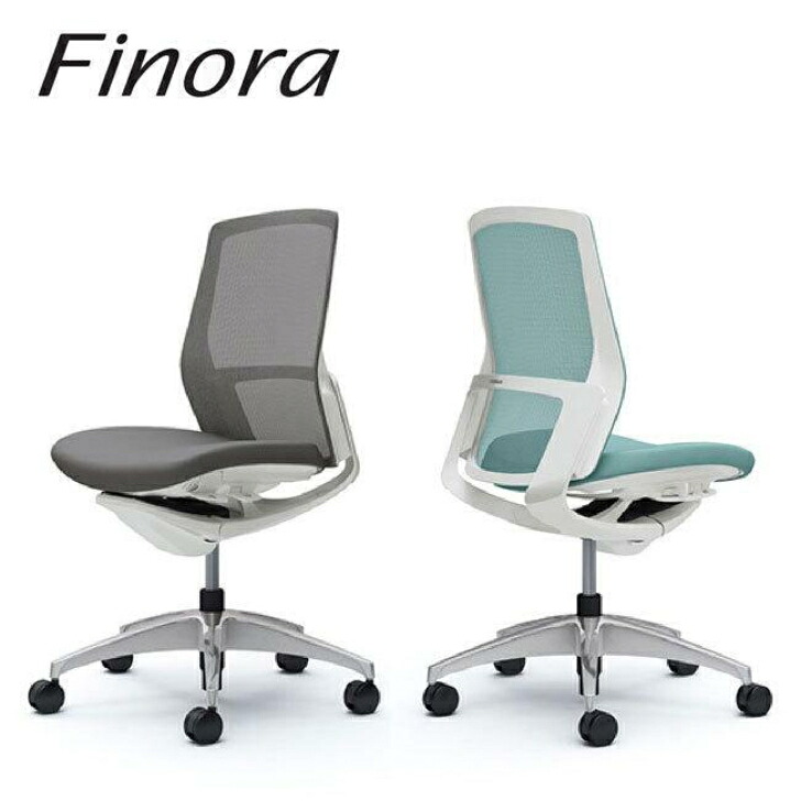 Finora フィノラ ミドルバック ホワイトボディ ホワイトパネル クッションシート ポリッシュ脚 肘なし C733CW C734CW C733CZ C734CZ C733GW C734GW C733GZ C734GZ オカムラ okamura|インテリアショップ NIMUS