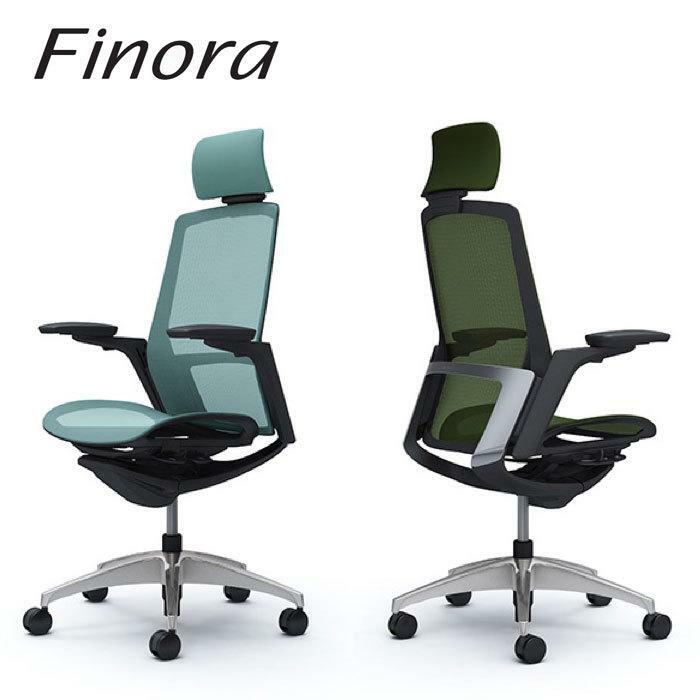 Finora フィノラ エクストラハイバック ブラックボディ メッキパネル メッシュシート ポリッシュ脚 可動肘 C78ABR C78BBR C78ABS C78BBS C78AFR C78BFR C78AFS C78BFS オカムラ okamura｜インテリアショップ　NIMUS