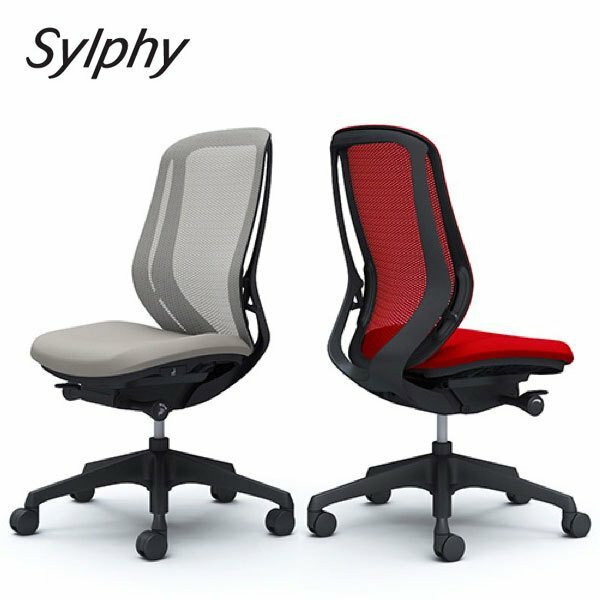 ＜期間中P15倍＞Sylphy シルフィー ハイバック ブラックボディ 背メッシュタイプ アームレス 樹脂脚 オフィスチェア オカムラ okamura