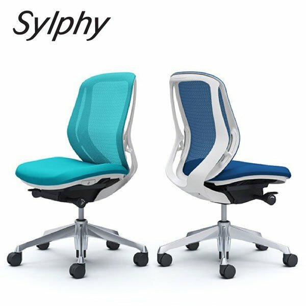 ＜期間中P15倍＞Sylphy シルフィー ローバック ホワイトボディ 背メッシュタイプ アームレス アルミ脚 オフィスチェア オカムラ okamura