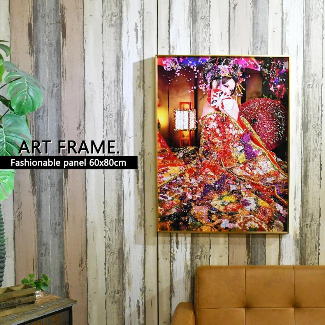 水晶絵調 アートポスター アートパネル 写真 フレーム付き 60&times;80cm ポスター ポップアート 壁掛け アートフレーム 絵画 額付き モダン おしゃれ ポップ人物 壁掛けパネル 絵 玄関 ギフト モダン YMスペース｜インテリアショップ　NIMUS