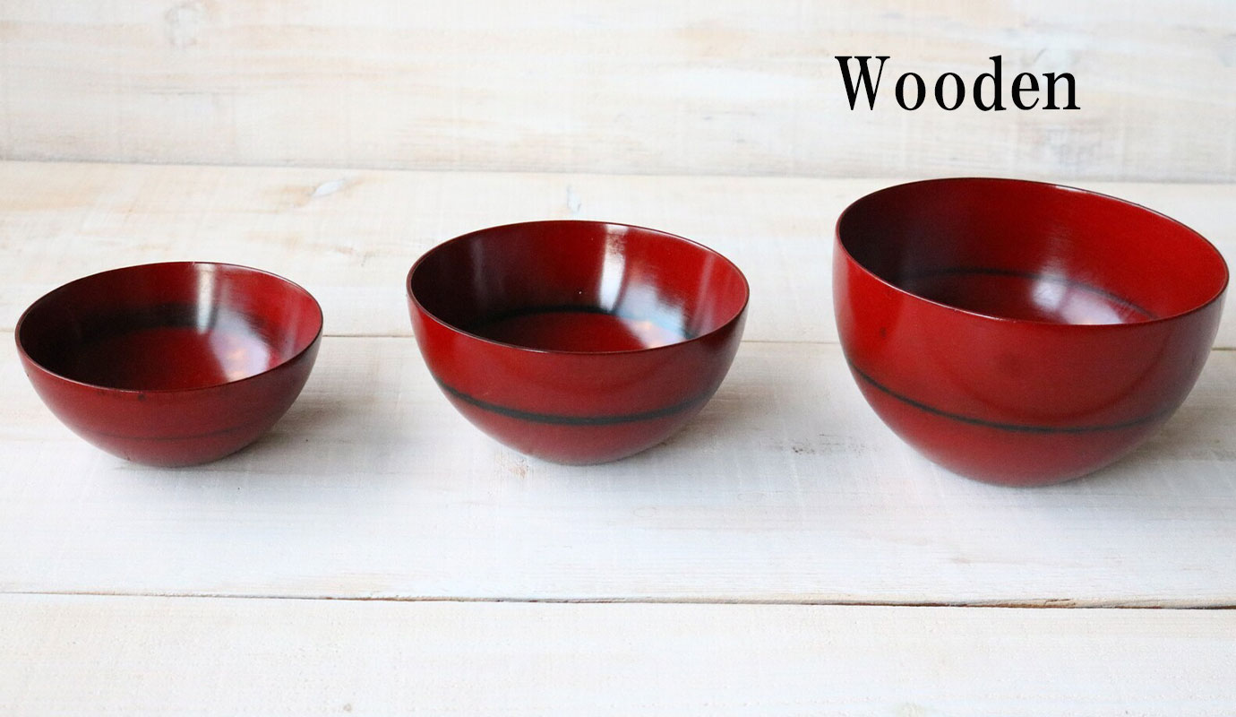 wooden 根来モダンボール3点セット 木製 食器 汁椀 おしゃれ 汁碗 スープボウル ライスボウル 茶碗 かわいい ご飯茶碗 お椀 おしゃれ ナチュラル 和食器 セット売り 天然木 器 お祝い 贈り物 ギフト プレゼント 木製食器 電子レンジ不可 食洗機不可 キッチン用品