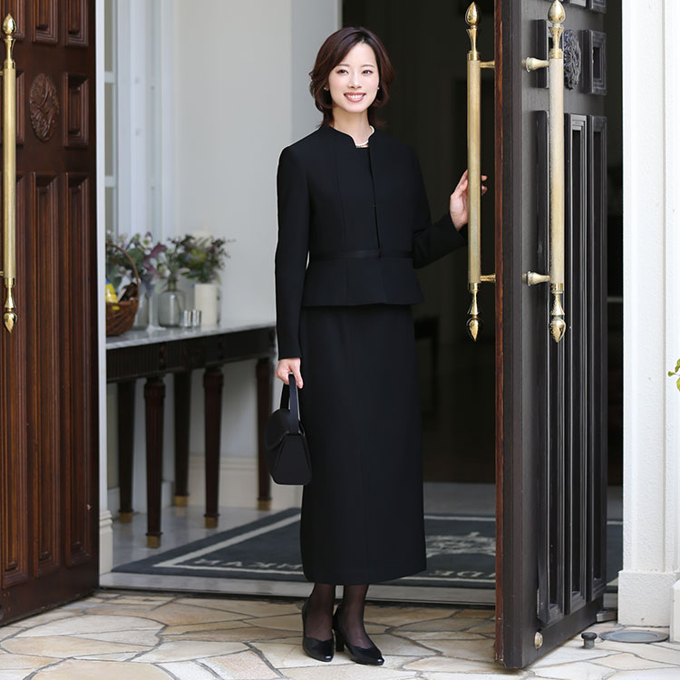 大規模セール 喪服 ブラックフォーマル レディース 正喪服 礼服 ロング丈 大きいサイズ 前開き 黒 スーツ フォーマル ブラウス スカート セット 結婚式 七五三 法事 入園式 入学式 卒園式 卒業式 服装 母親 30代 40代 50代 9号 11号 13号 15号 17号