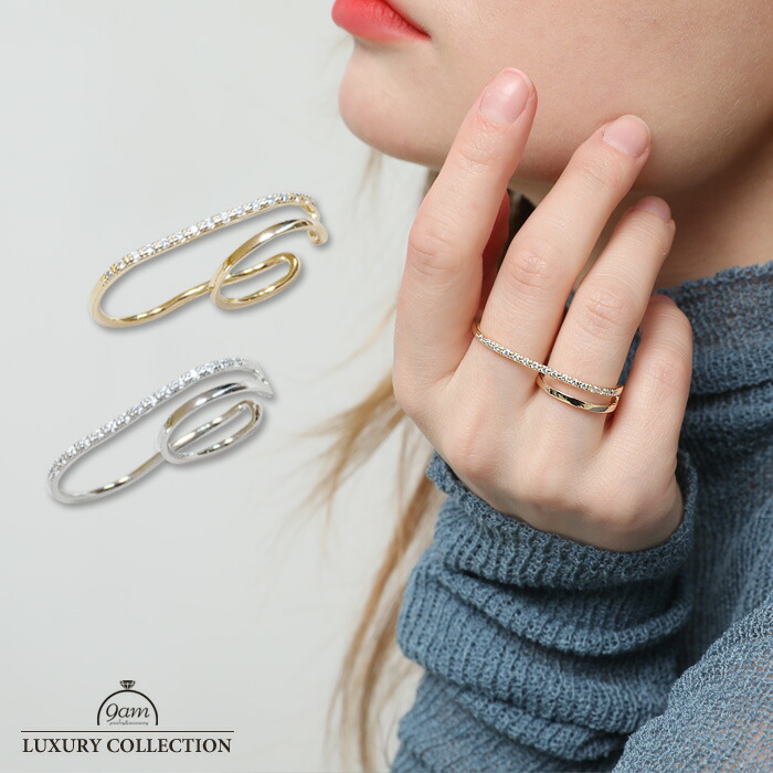 楽天市場】レディース リング 指輪 18金 K18PG ピンクゴールド