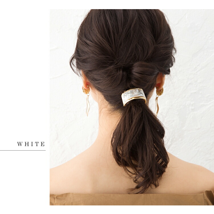 Nineam Pony Hook Hair Cuff Tortoiseshell Pattern Shin Pull Office