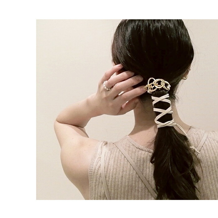 楽天市場 ポニーフック リボン ヘアカフス ヘアゴム リボン 紐 巻きつけ スエード 革紐 シンプル トレンド ぐるぐる 巻く ポニーテール 大人っぽい トレンド 9am Jewelry Accessory