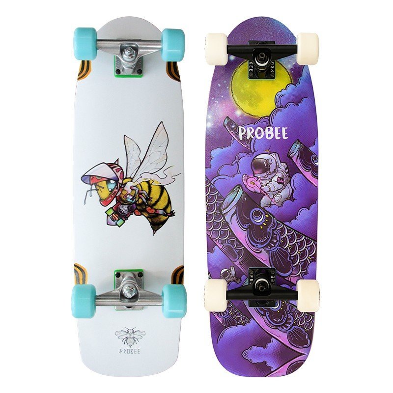 Probee クルーザー 完全 六合翔ぶ士君子 Beeman 通勤通学方面 流ちょうな上滑り お洒落な図案 スケート厚板 スケボー クルージング Marchesoni Com Br