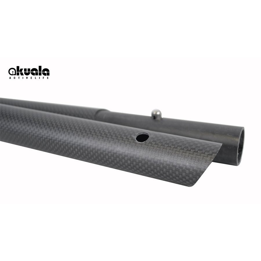 AKUALAカーボン製パドル約685グラム3ピーススタンドアップパドルボードSUP/180-220cm3分割コンパクト