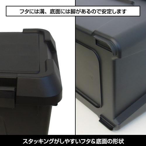 楽天市場 160 アウトドア Diy 収納ボックス 幅80cm黒 ブラック モノトーン 収納 収納ケース 収納ボックス キャンプ コンテナ トランク ボックス ガーデニング 蓋付き ふた付 送料無料 黒いものなら Kabarockカバロック