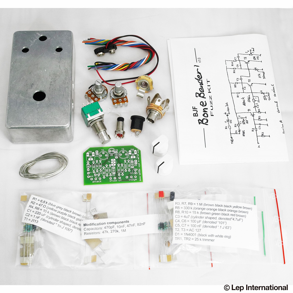 Moody Sounds　BJFE Bone Bender 1 Kit　/ 自作エフェクター 制作キット