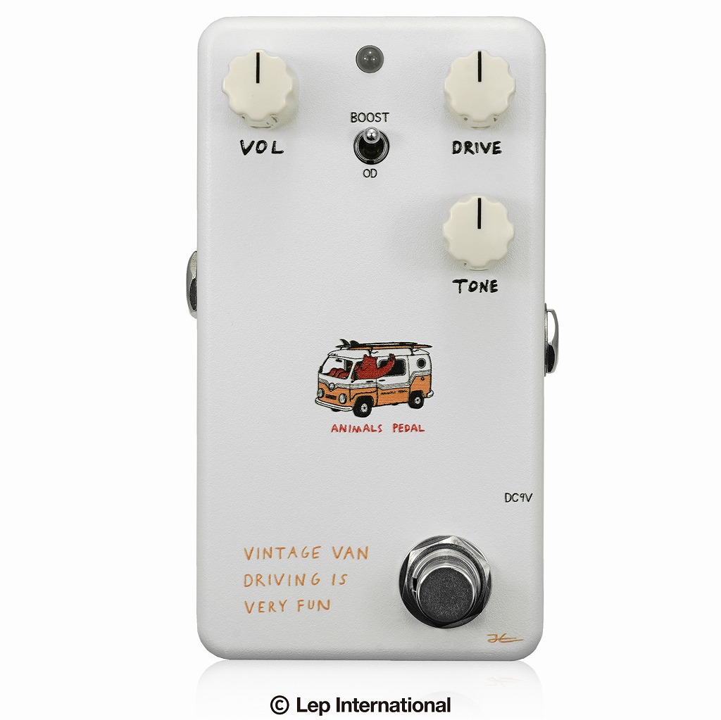Surfing Overdrive ギターエフェクター ANIMALS PEDAL Surfing Bear Overdrive｜ミュージックランドKEY