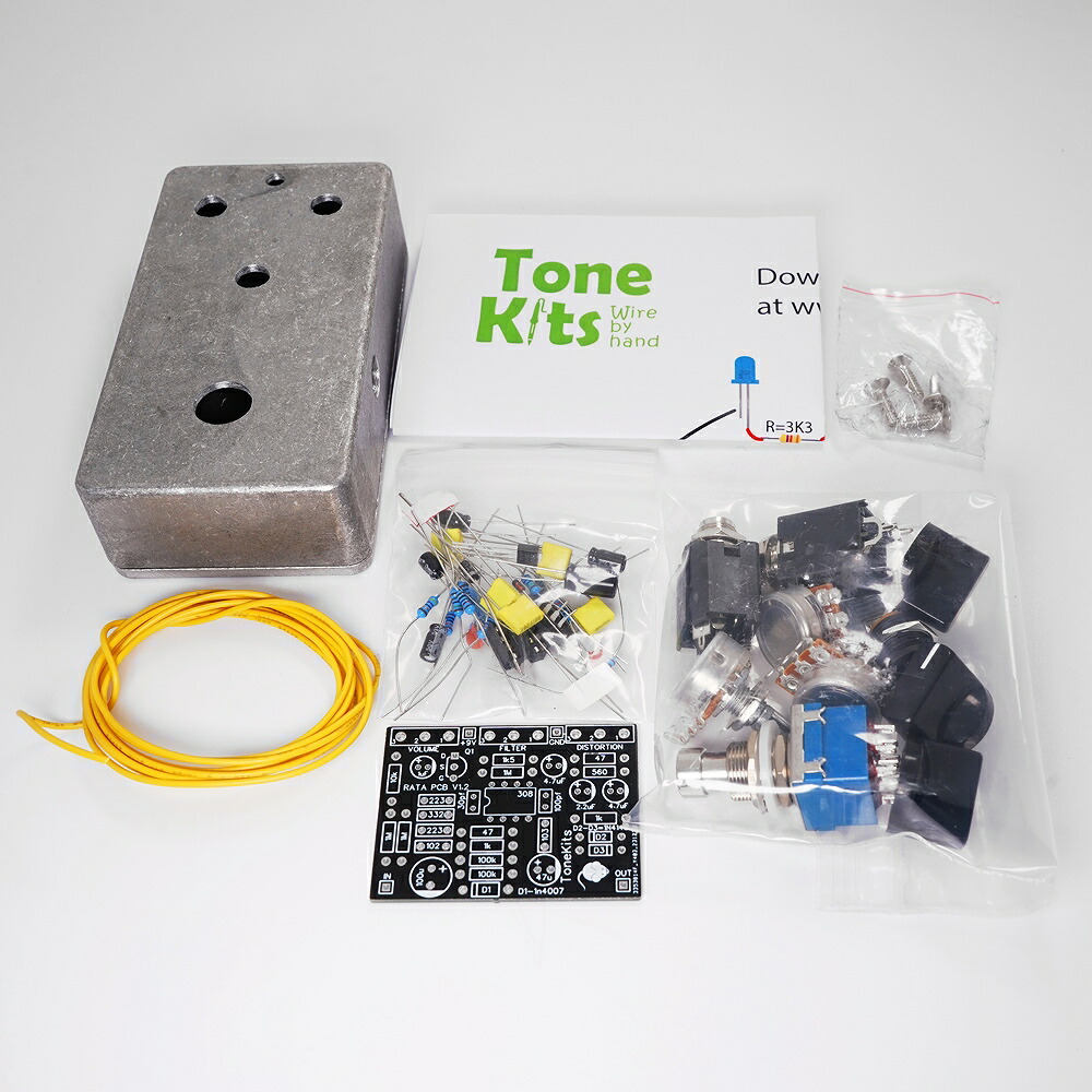 Pedal Tank - RATA Distortion Kit | ディストーション エフェクター 自作 キット|エフェクター専門店 ナインボルト