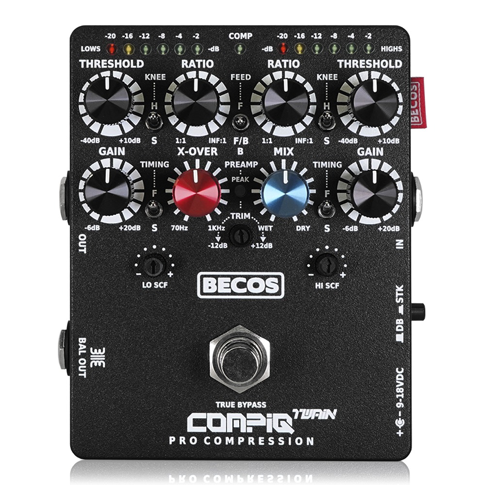 ギター Becos CompIQ Stella Pro Compressor MkII Becos CompIQ Stella Pro MK2 Compressor Pedal