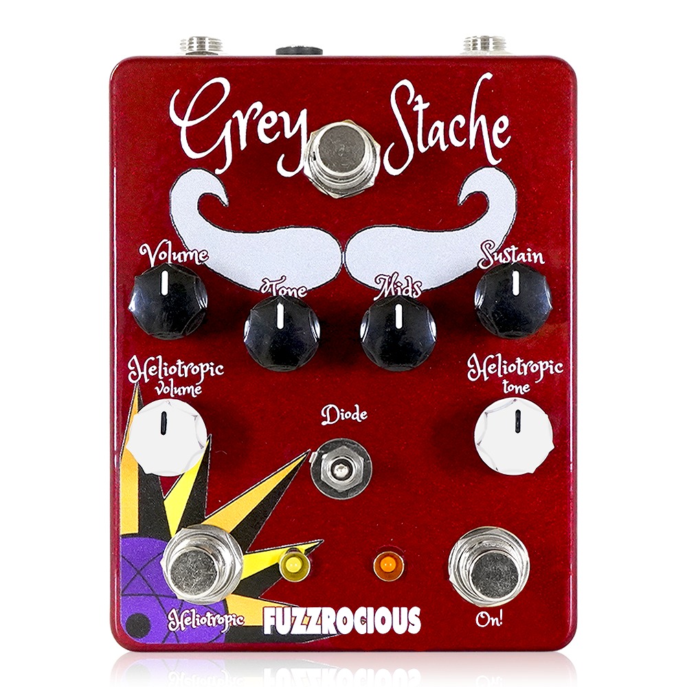 Fuzzrocious Pedals - Grey Stache/Heliotropic | ファズ ギター ベース エフェクター