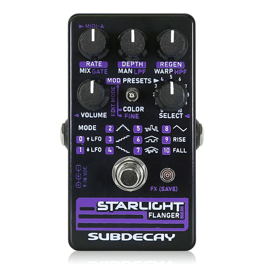 Subdecay - Starlight Flanger MKIII | フランジャー モジュレーション ギター エフェクター