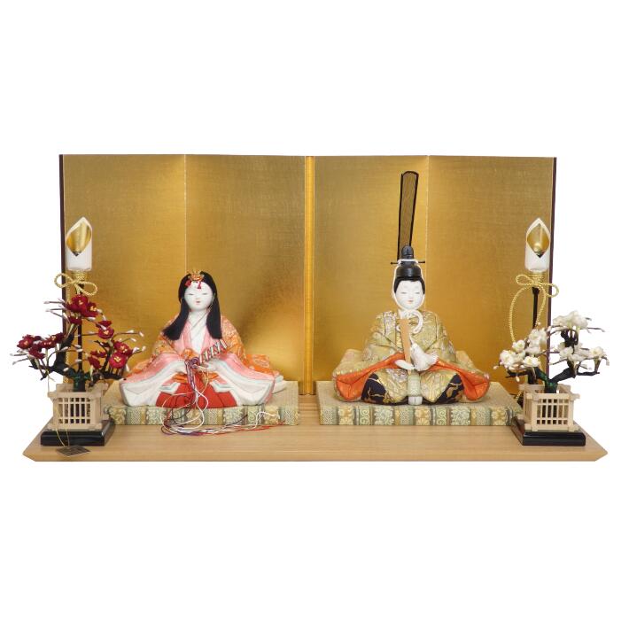 【木目込人形材料キット】【雛人形】【木目込み人形】【布裂地・型紙付】優美雛 杢飾り｜人形堂